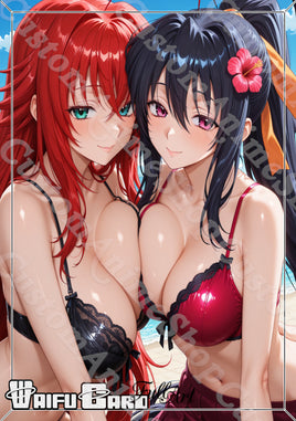 Akeno Himejima Waifu Card Holographic V4