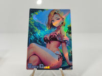 Android 18 V6 WAIFU CARDS SEXY LOOK HOLOGRAPHIC