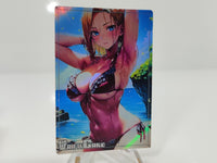 Android 18 V7 WAIFU CARDS SEXY LOOK HOLOGRAPHIC