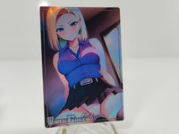 Android 18 V9 WAIFU CARDS SEXY LOOK HOLOGRAPHIC