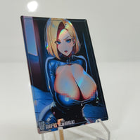 Android 18 V11 WAIFU CARDS SEXY LOOK HOLOGRAPHIC