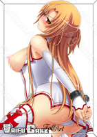 Asuna V5 Waifu Cards Sexy Look Holographic