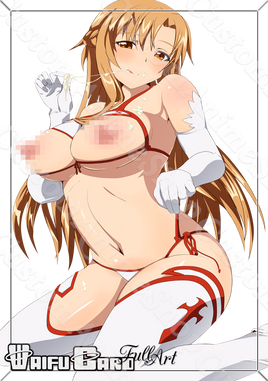 Asuna  V3 Waifu Cards Sexy Look Holographic