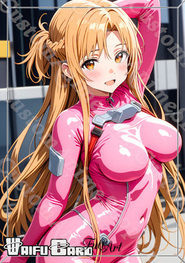 Asuna Waifu Card Holographic V9