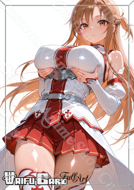 Asuna Waifu Card Holographic V3
