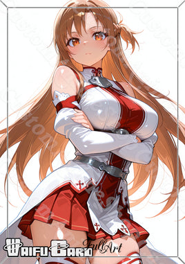 Asuna Waifu Card Holographic V8