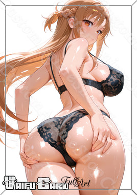Asuna Waifu Card Holographic V5