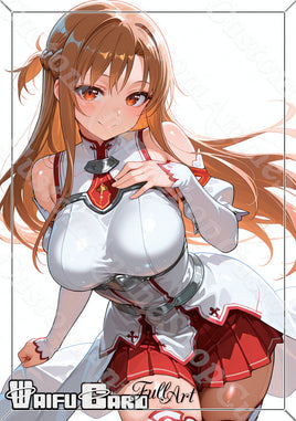 Asuna Waifu Card Holographic V7