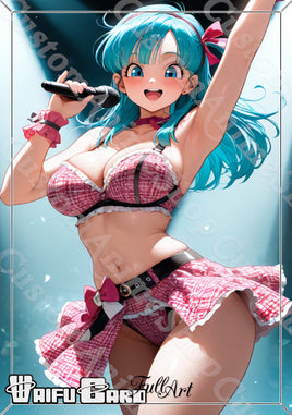 Bulma Waifu Card Holographic V3