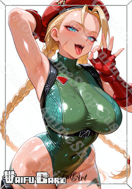 Cammy White Waifu Card Holographic V11
