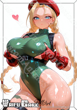 Cammy White Waifu Card Holographic V7