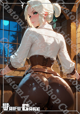 Ciri Waifu Card Holographic