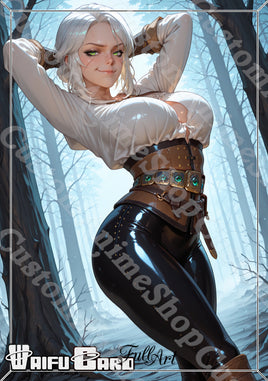 Ciri Waifu Card Holographic V3