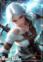 Ciri Waifu Card Holographic V4