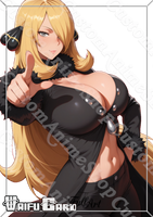 Cynthia Waifu Card Holographic V8