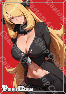 Cynthia Waifu Card Holographic V9