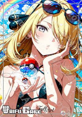 Cynthia Waifu Card Holographic V11