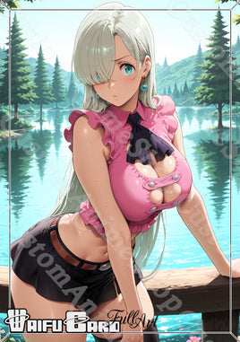 Elizabeth Lioness Waifu Card Holographic V5