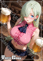 Elizabeth Lioness Waifu Card Holographic V7