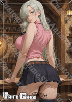 Elizabeth Lioness Waifu Card Holographic V9