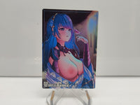 Raiden Shogun Genshin Impact Waifu Cards Sexy Look Holographic