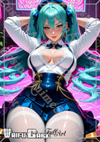 Hatsune Miku Waifu Card Holographic V4