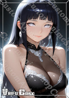 Hinata Waifu Card Holographic V4
