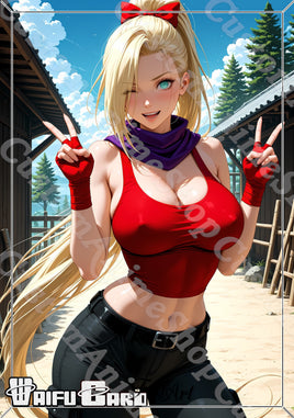 Ino Yamanaka Waifu Card Holographic V2