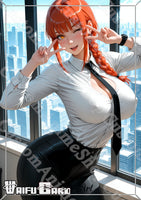 Makima Waifu Card Holographic V6
