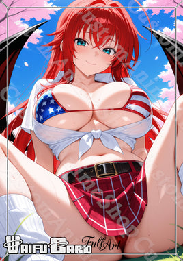 Rias Gremory Waifu Card Holographic V6