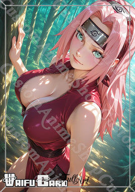 Sakura Waifu Card Holographic V2