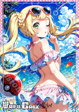 Lillie Waifu Card Holographic