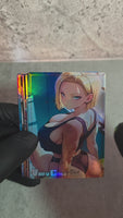 Android 18 Waifu Card Holographic v1
